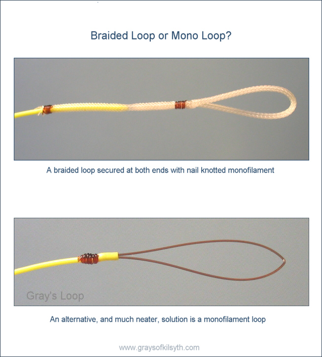 Fly fishing braided loops 