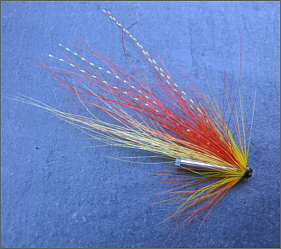 Fiery Cascade Salmon Needle Tube Fly