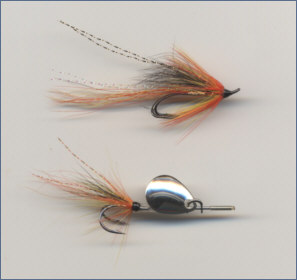 Spinhead and Salmon Fly