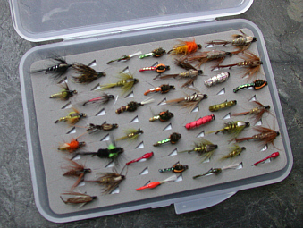 TROUT NYMPHS - PLASTIC BOX