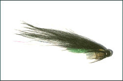 Salmon Bottle Tube Fly - Green Butt