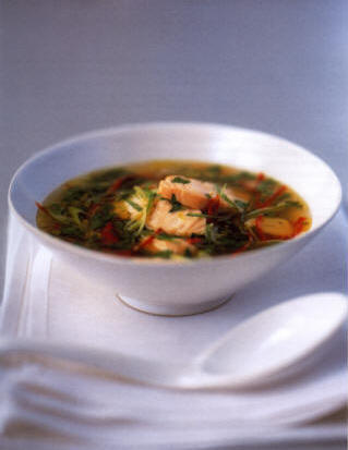 Salmon Recipe - Spicy Salmon Broth