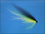 A Blackback salmon tube fly