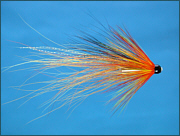 A Cascade salmon tube fly