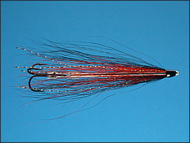 Black & Orange Sea Trout Tube Fly