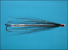 Black & Silver Sea Trout Tube Fly